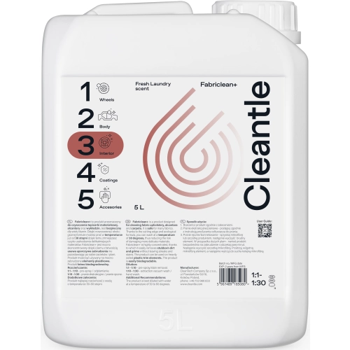 CLEANTLE FABRICLEAN+ 5L płyn do prania tapicerki